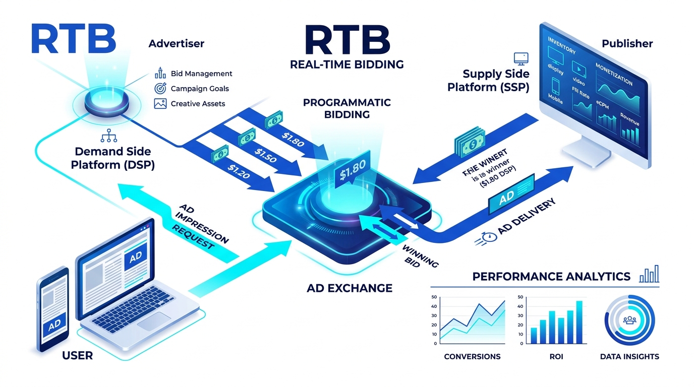 RTB Real-Time Bidding Programmatic Ecosystem